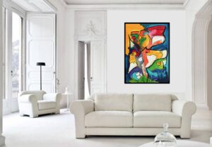 En fabel med værdier. 50 x 70 cm