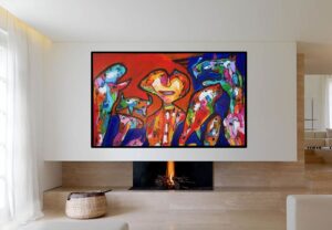 En slags krone på værket. 160x100 cm