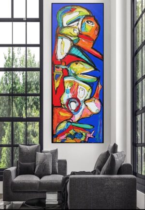 Kærlighedens DNA. 60 x 160 cm
