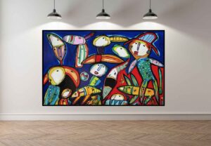 Ordentlige mennesker.  160 x 100 cm