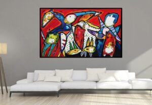 Rosendans. 160x100 cm