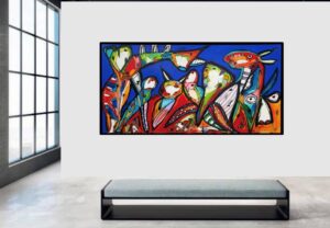 At være sig selv, er det smukkeste du kan være. 160 x 80 cm.
