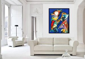 Det er livsglæden, som gør livet levende. 80 x 100 cm