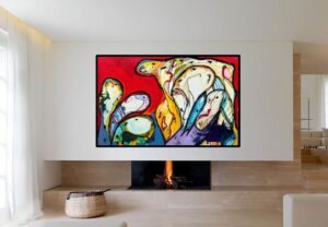 Frihed ligger ikke i fortiden. 160 x 100 cm