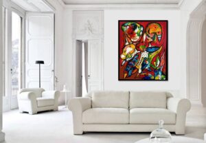 Kun du og jeg ved. 80 x 100 cm