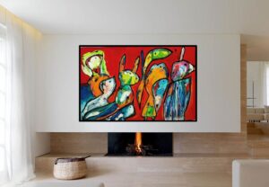 x - Solgt. Mellem de mange ord. 160 x 100 cm