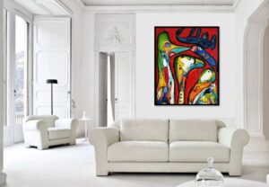 Tilgivelsens frihed. 80 x 100 cm
